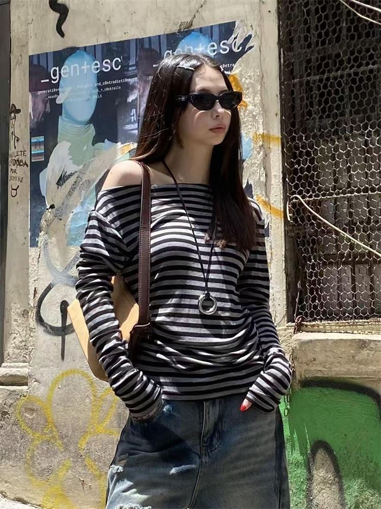 Winter Clothing Aesthetic - Estetik 2000'ler Kadın T-shirt Uzun Kollu