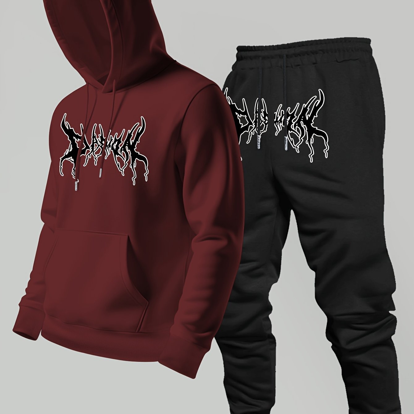Winter Clothing Brand - Sokak trendi marka baskılı kapüşonlu sweatshirt