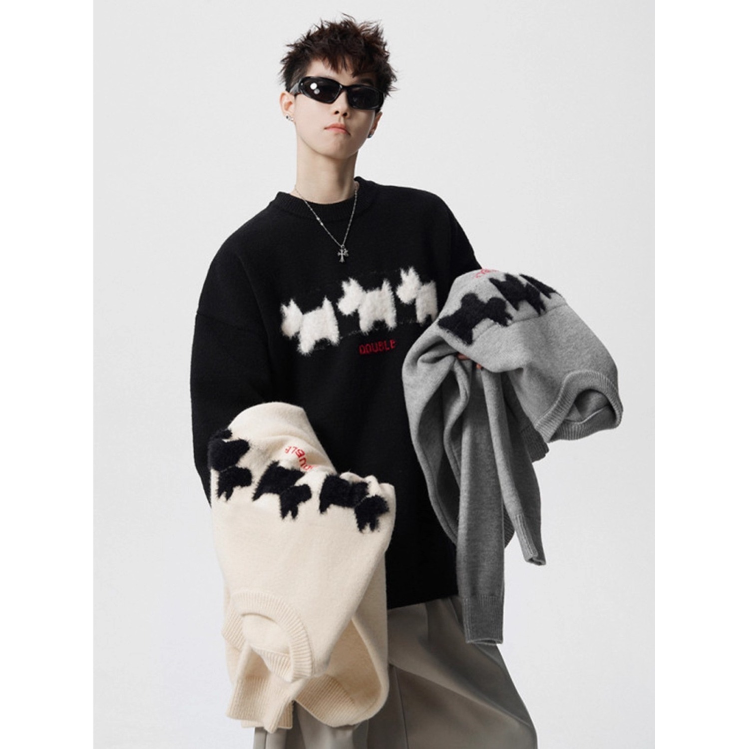 Winter Clothing Brands - Yeni bisiklet yaka kazak erkekler kadınlar
