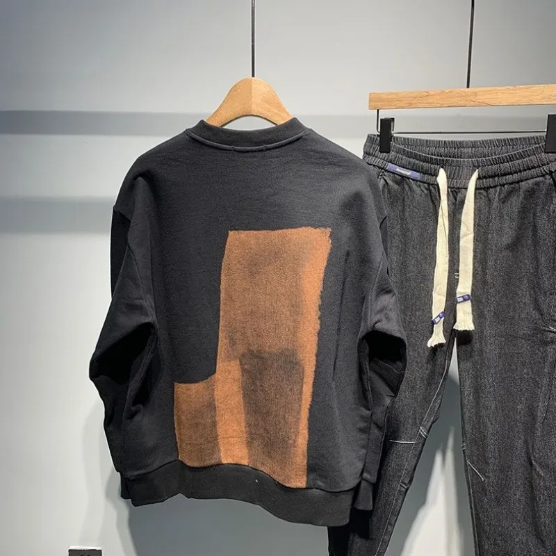 Erkek giyim Hoodieless siyah k - Winter Clothing Aesthetic incelemesi ve fiyatı