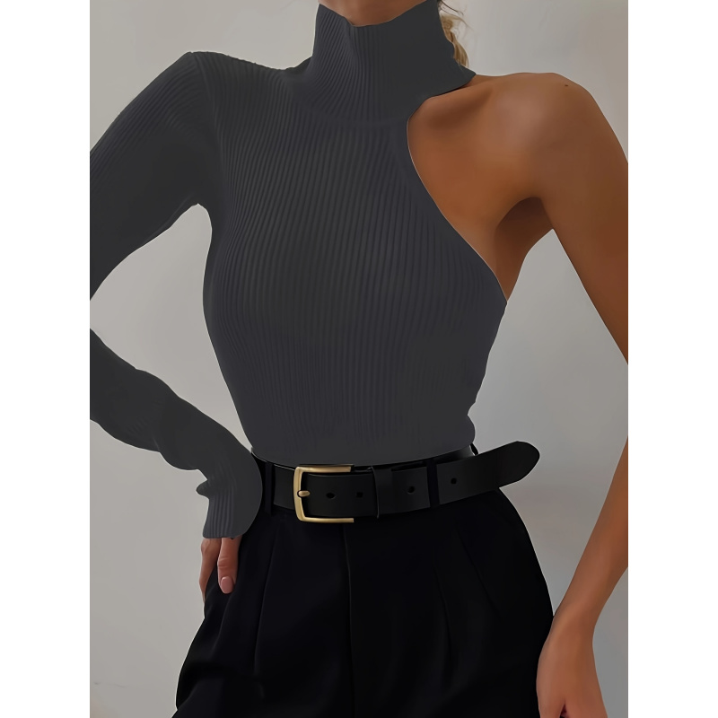Düz Asimetrik Tek Omuzlu Nervü - Winter Clothing Women'S incelemesi ve fiyatı