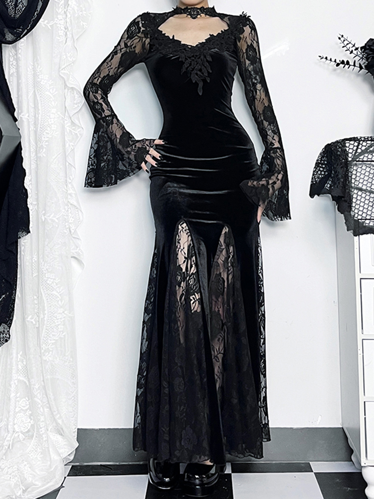 AltGoth Estetik Gotik Midi Elb - Winter Clothing Aesthetic incelemesi ve fiyatı