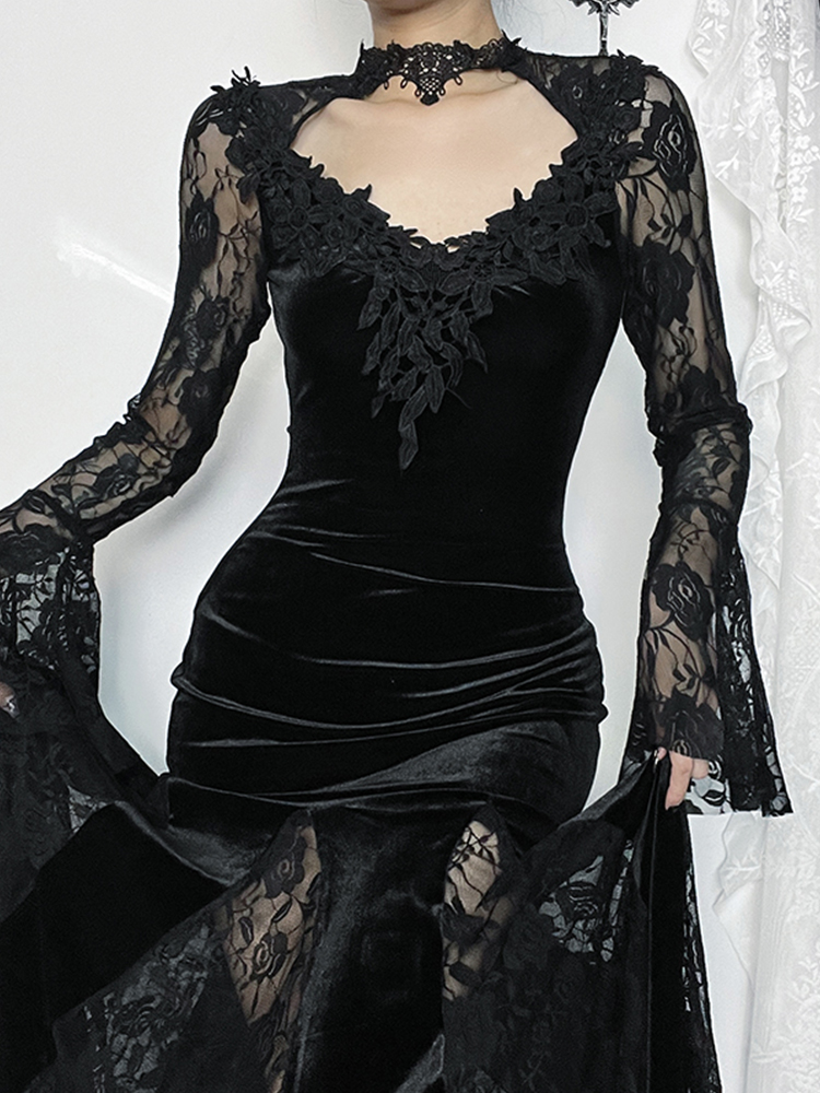 AltGoth Estetik Gotik Midi Elb - Winter Clothing Aesthetic incelemesi ve fiyatı
