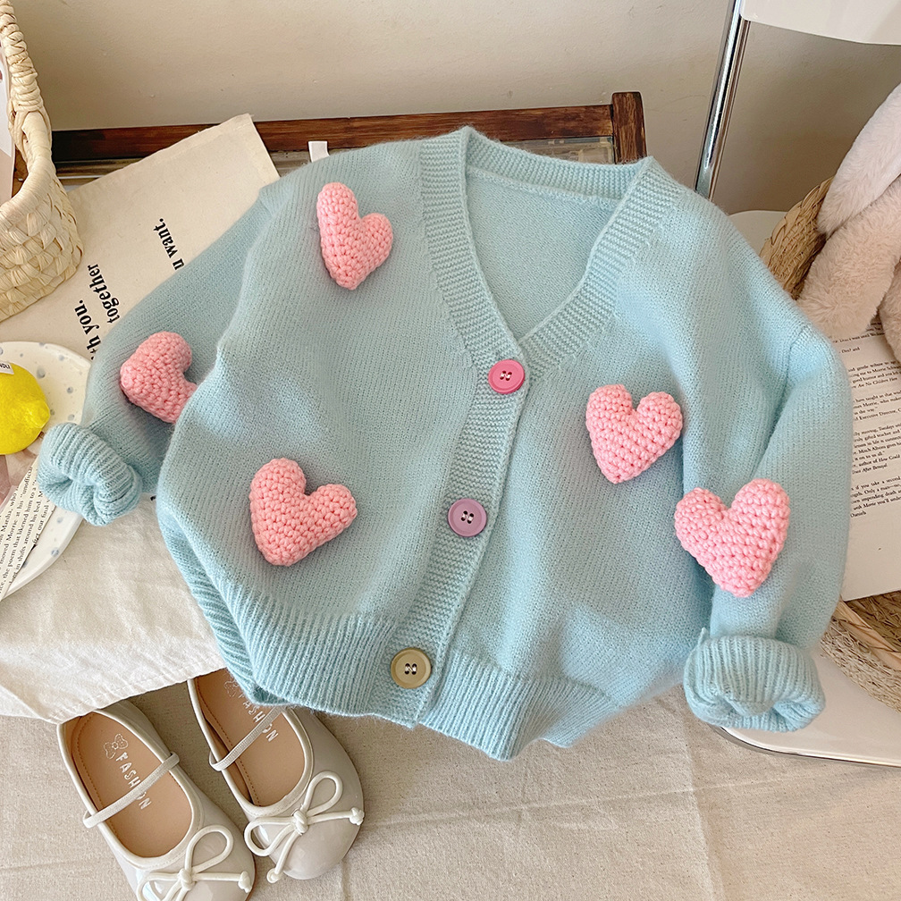 Kız Kazak Ceket Üç Boyutlu Aşk - Winter Clothing 1 Year Old incelemesi ve fiyatı